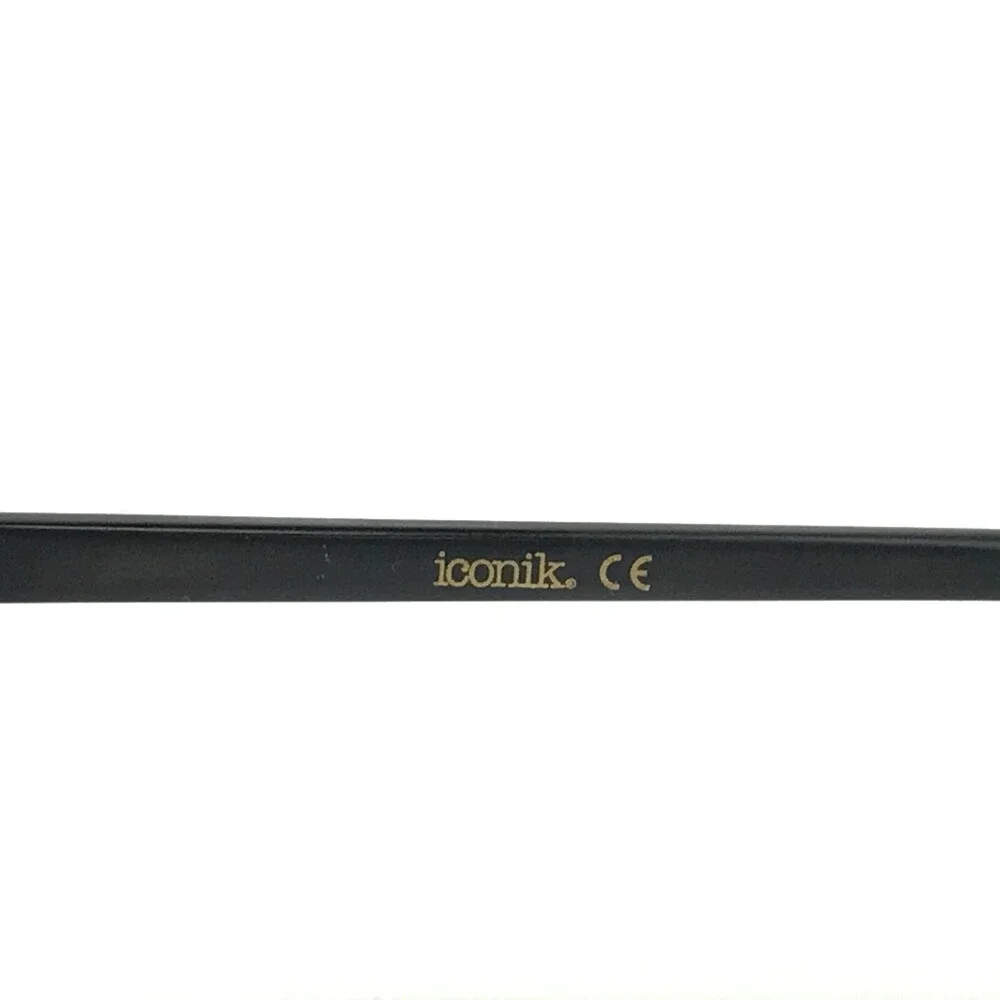 Iconik Eyeglasses Frames Derek C1 Black Square Full Rim 52-19-140